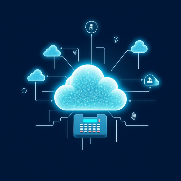 Ein Bild was eine Cloud Telefonanlage oder Open Source Telefonanlage zeigt.